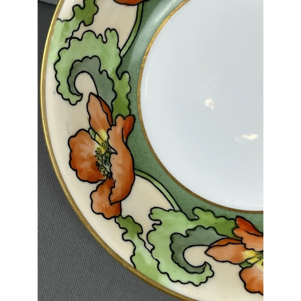 Antique B Moem Limoges France Coronet Bowl Floral c1900‎